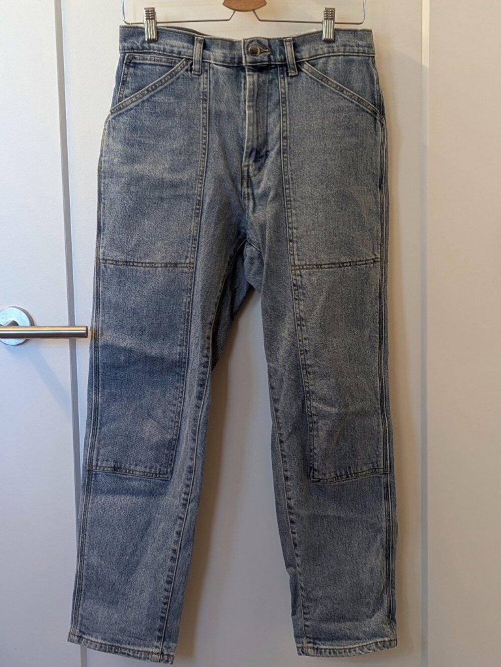 Everlane High Rise Utility Cheeky Jeans Light Wash Blue - SIZE 28